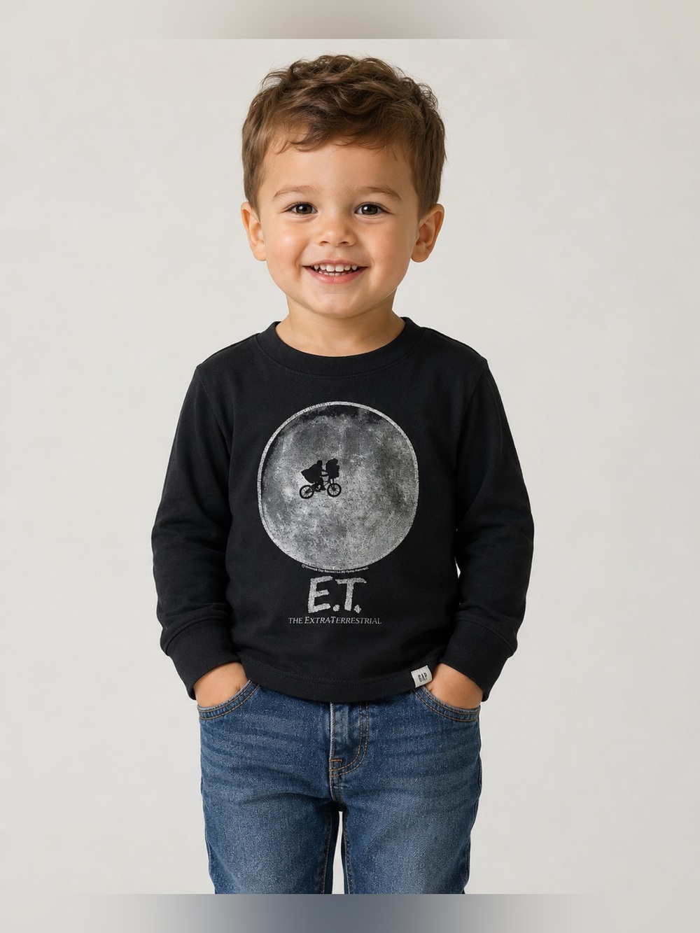 GAP Black E.T. Movie Long-Sleeve T-shirt- size 2T